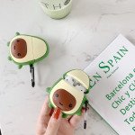 Wholesale Cute Design Cartoon Silicone Cover Skin for Airpod (1 / 2) Charging Case (Avocado)